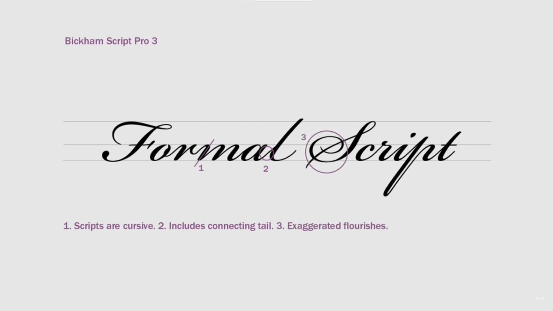 formal script typefaces
