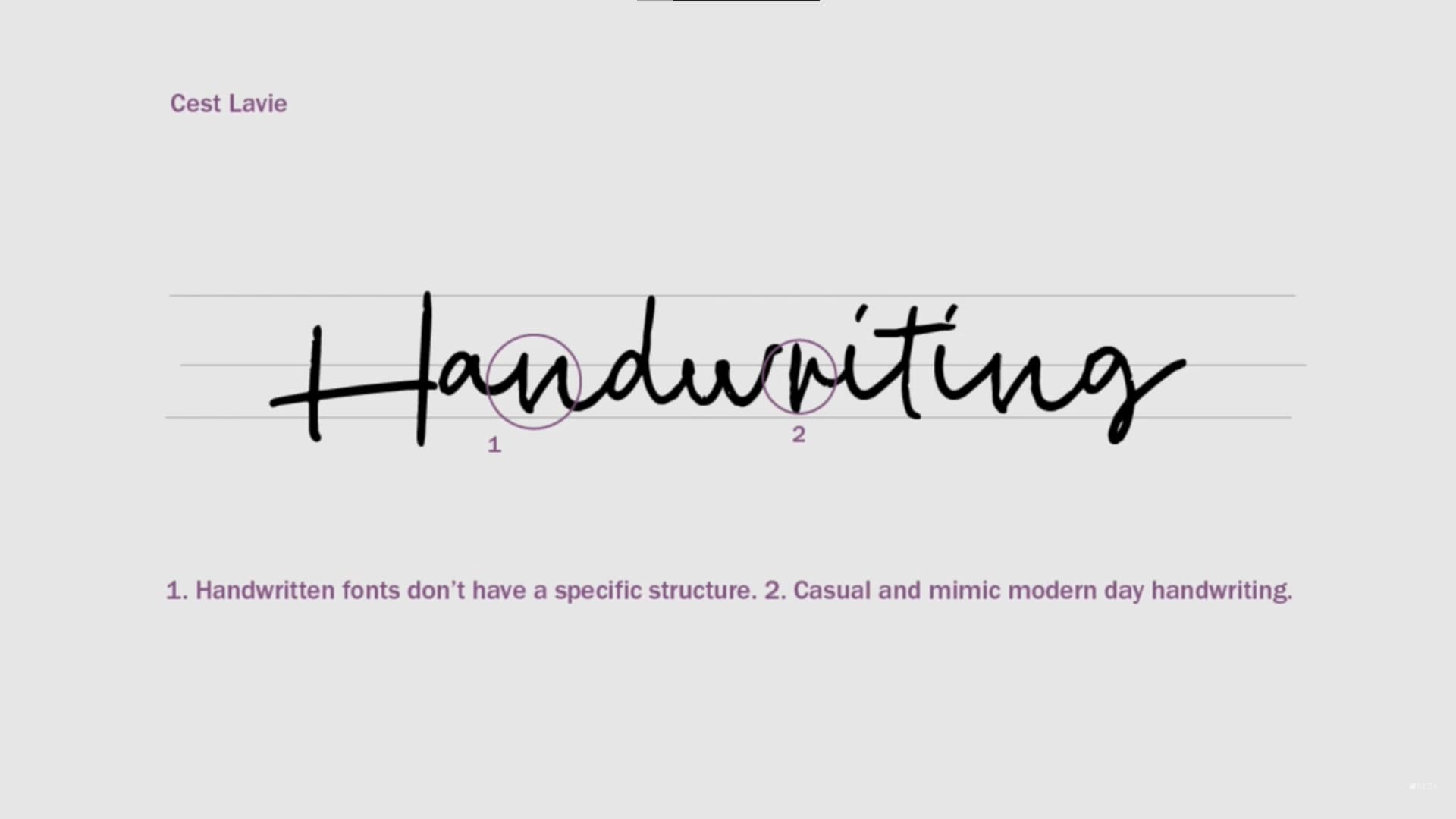 handwritten typefaces