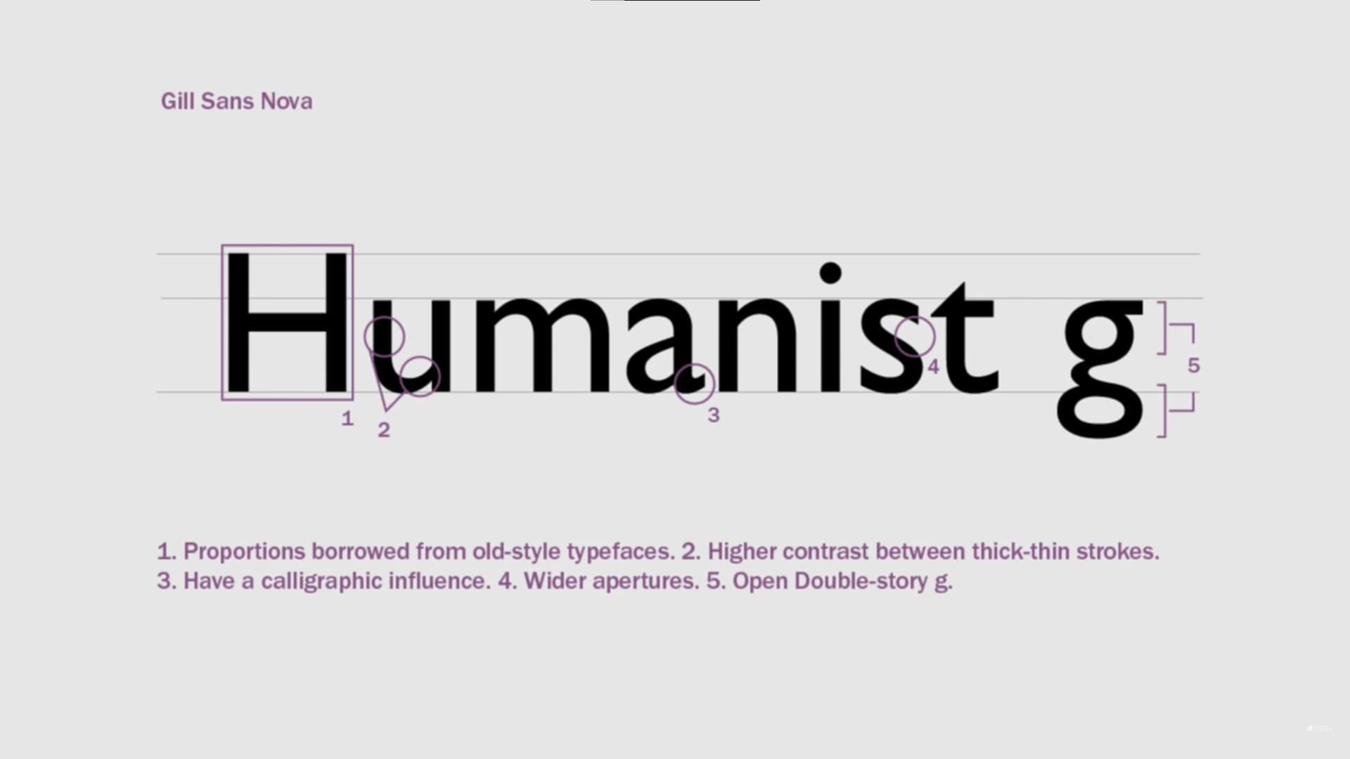 humanist typefaces