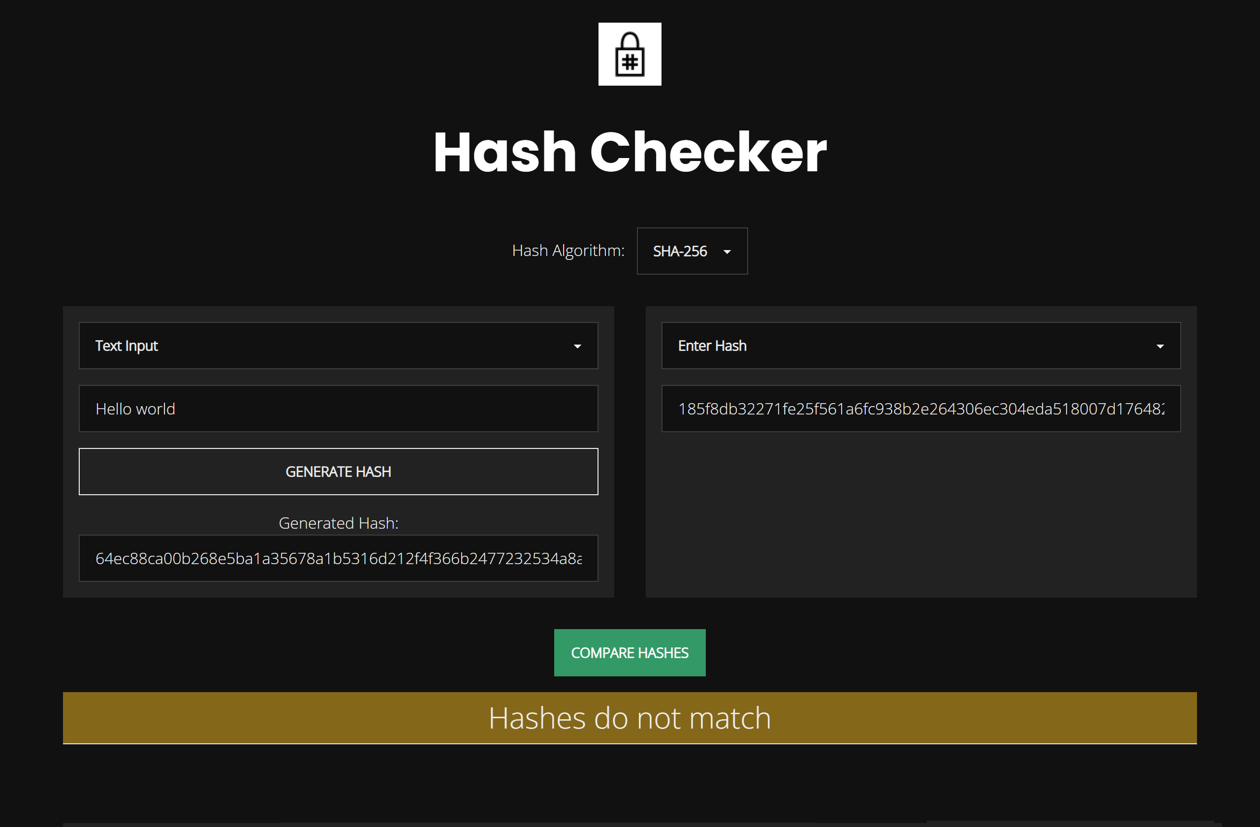 Hash Checker
