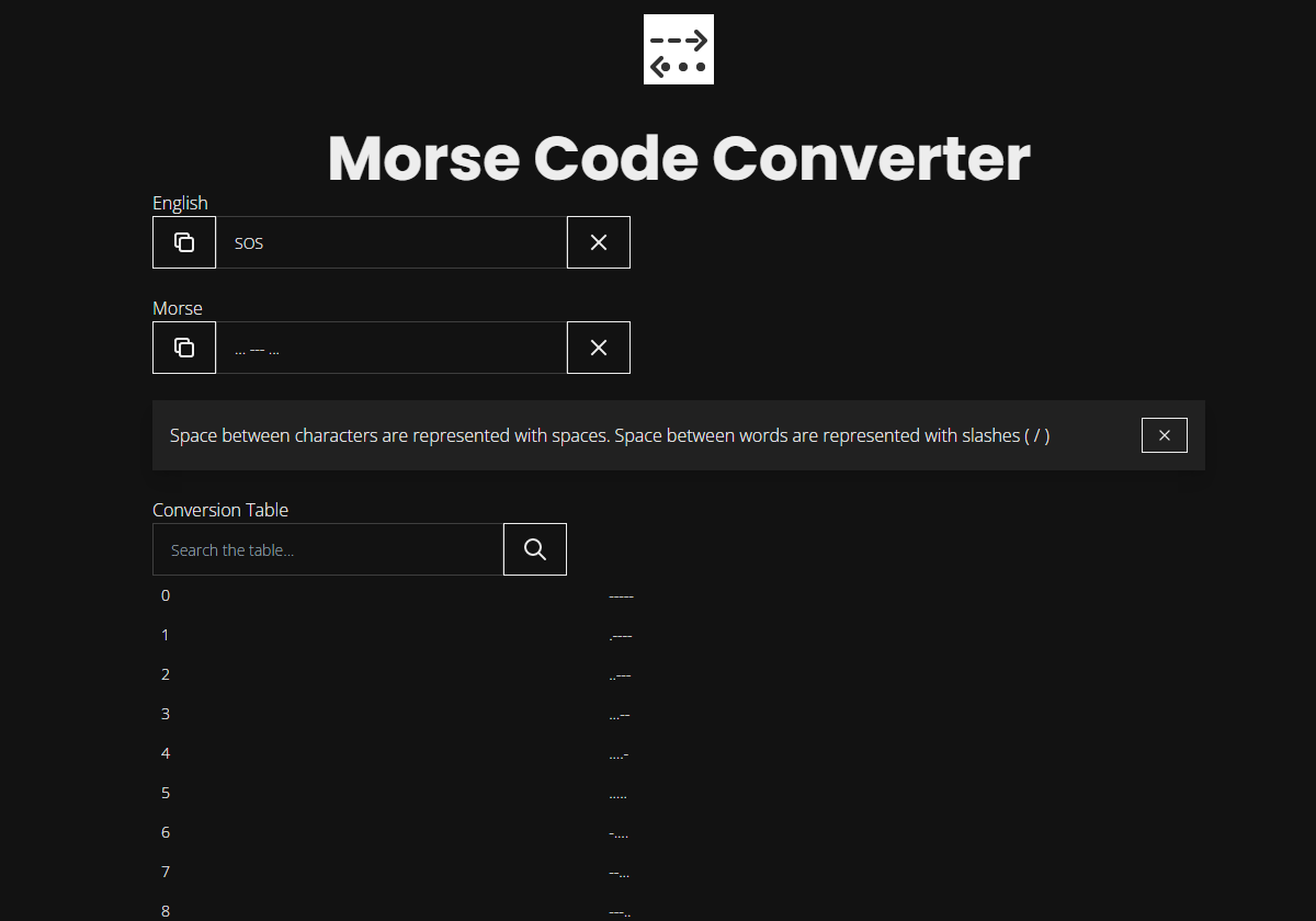 Morse Code Converter